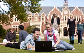 Lincoln University Students outside Ivey