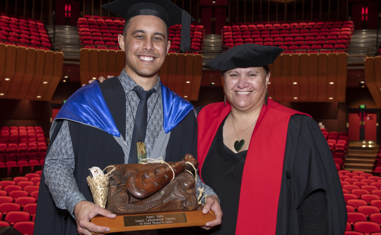 Maui Duley Recipient of Ngati Moki Trophy