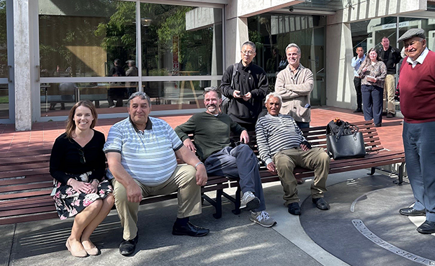 Research team members at Te Kura Hoahoaka Whenua School of Landscape Architecture, Lincoln University.